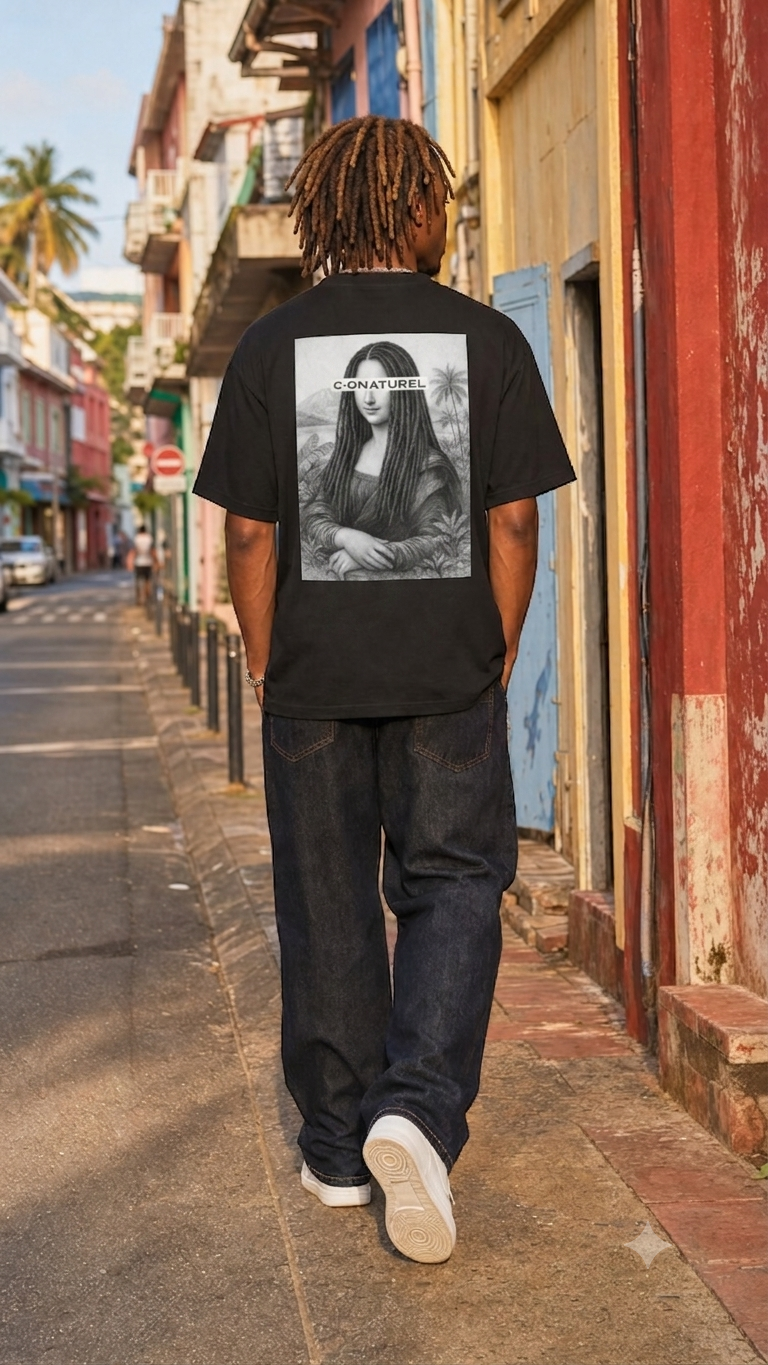 Man "Jo" portrait back French Navy / Black / Heather Grey
