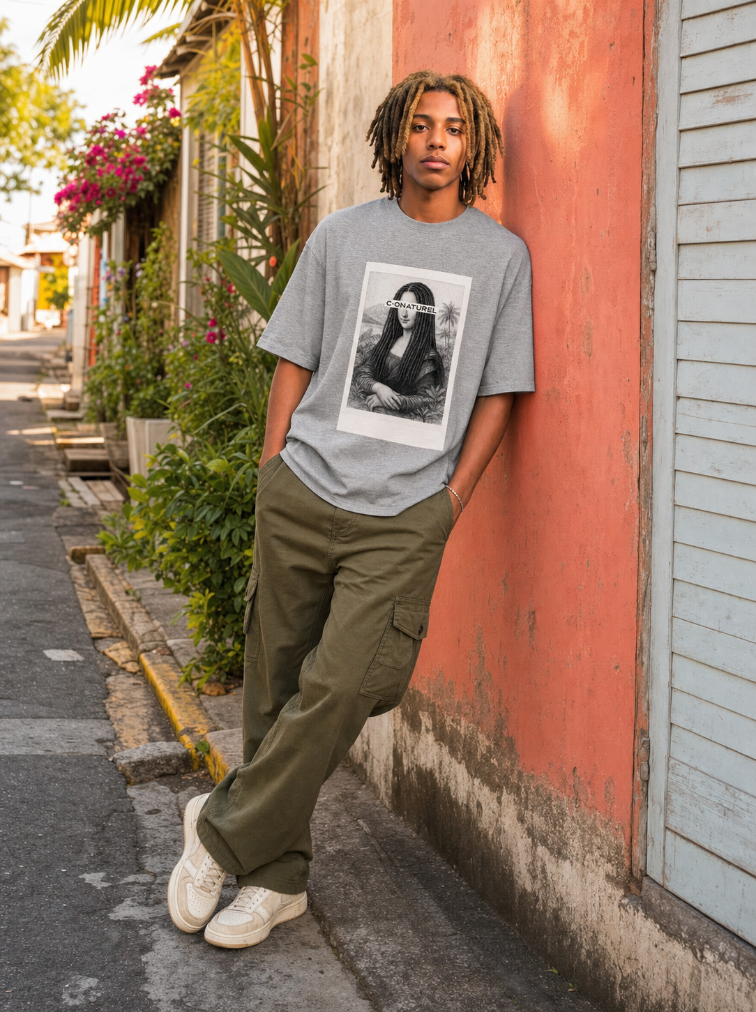 Man "Jo" polaroïd back French Navy / Black / Heather Grey