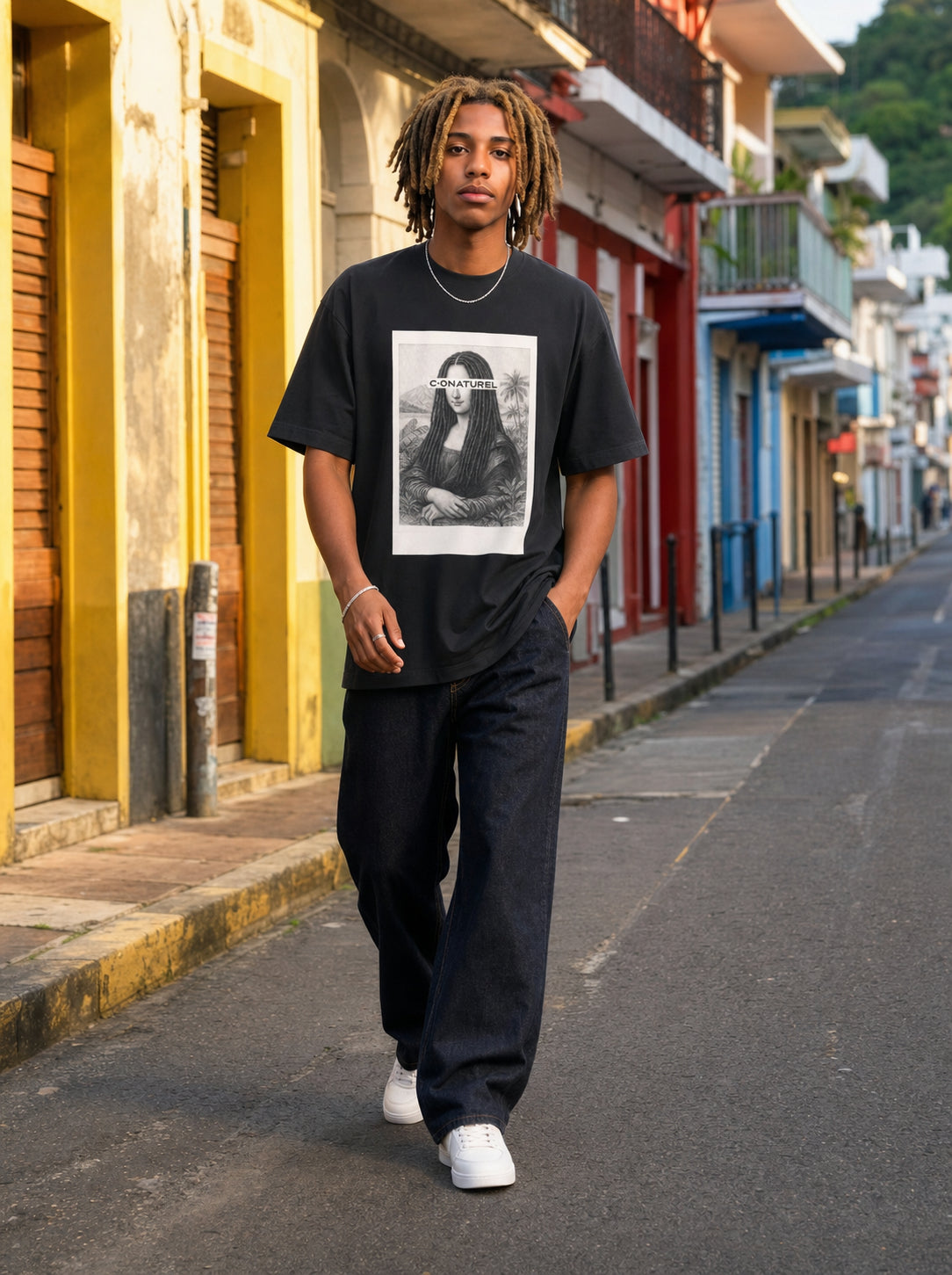 Man "Jo" polaroïd back French Navy / Black / Heather Grey