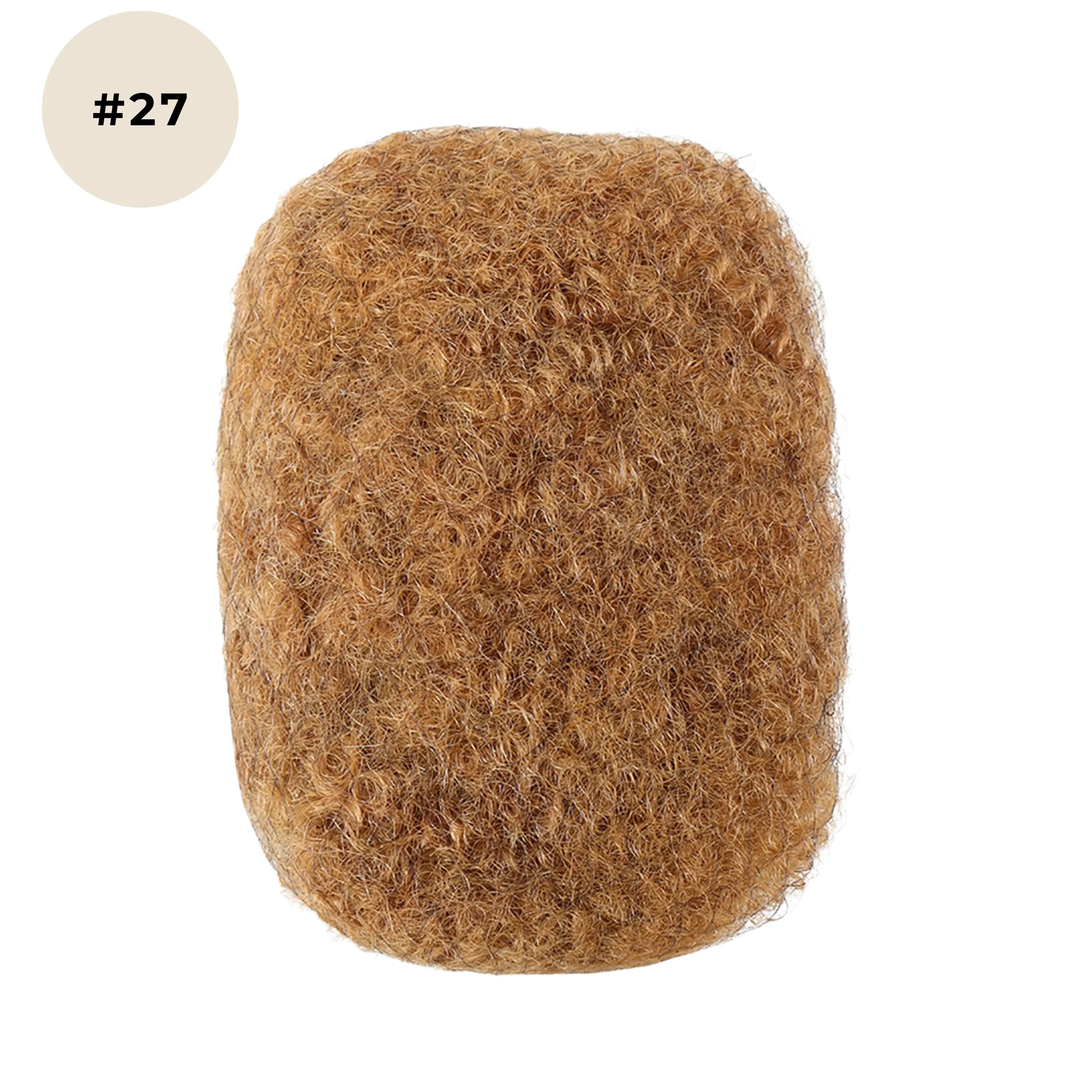 afro kinky naturelles couleur 27 blond miel en cheveux 100% humains