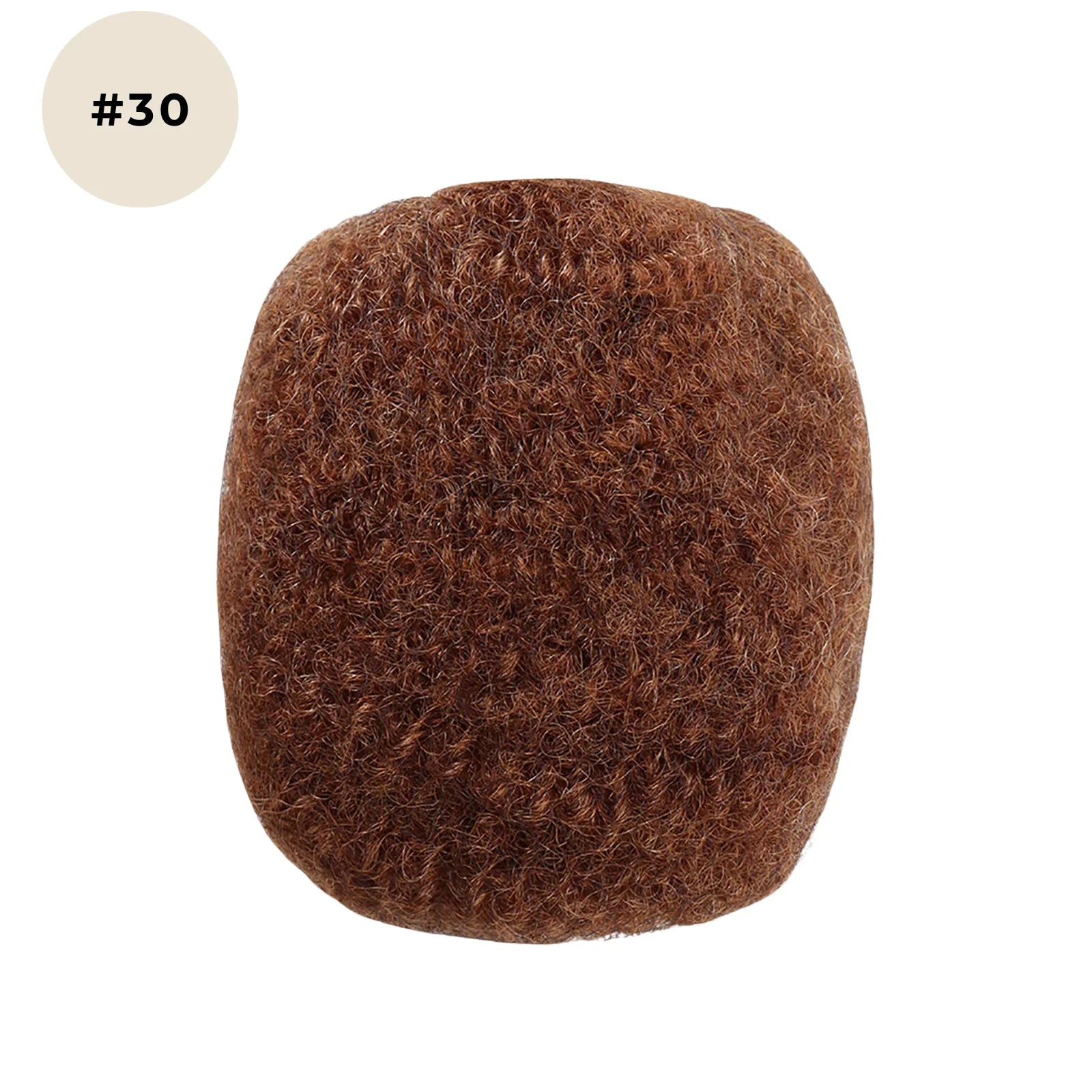 afro kinky couleur 30 brun clair chaud en cheveux 100% humains