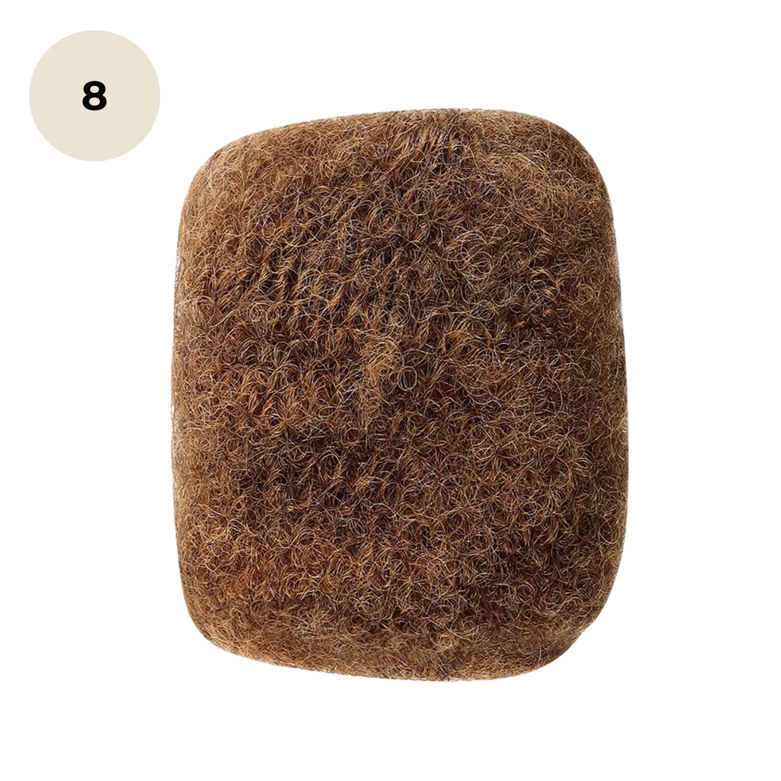 afro kinky naturelles couleur 8 châtain clair en cheveux 100% humains