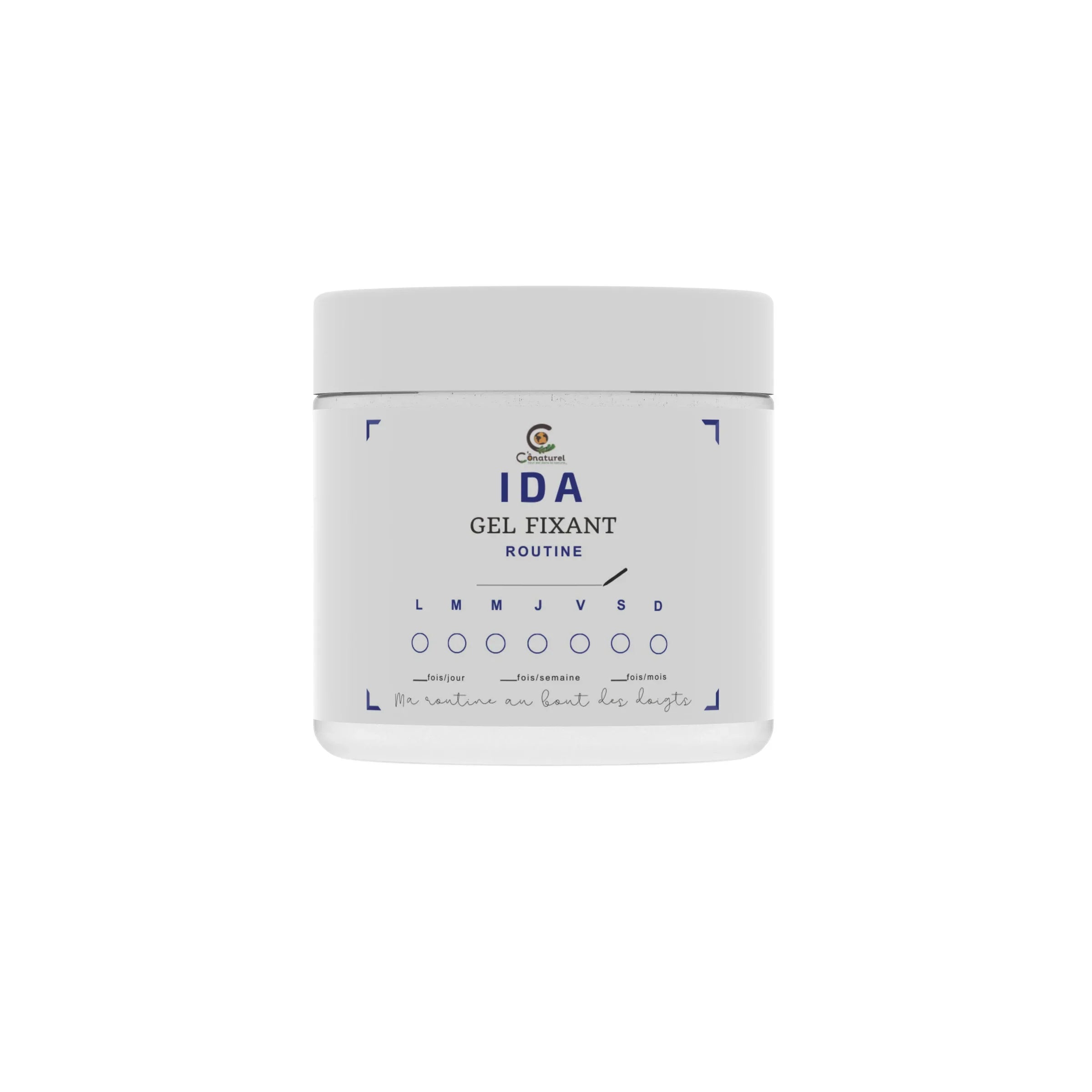 Gel fixant IDA Conaturel pour locks, cheveux afro et bouclés – fixation longue durée sans résidus