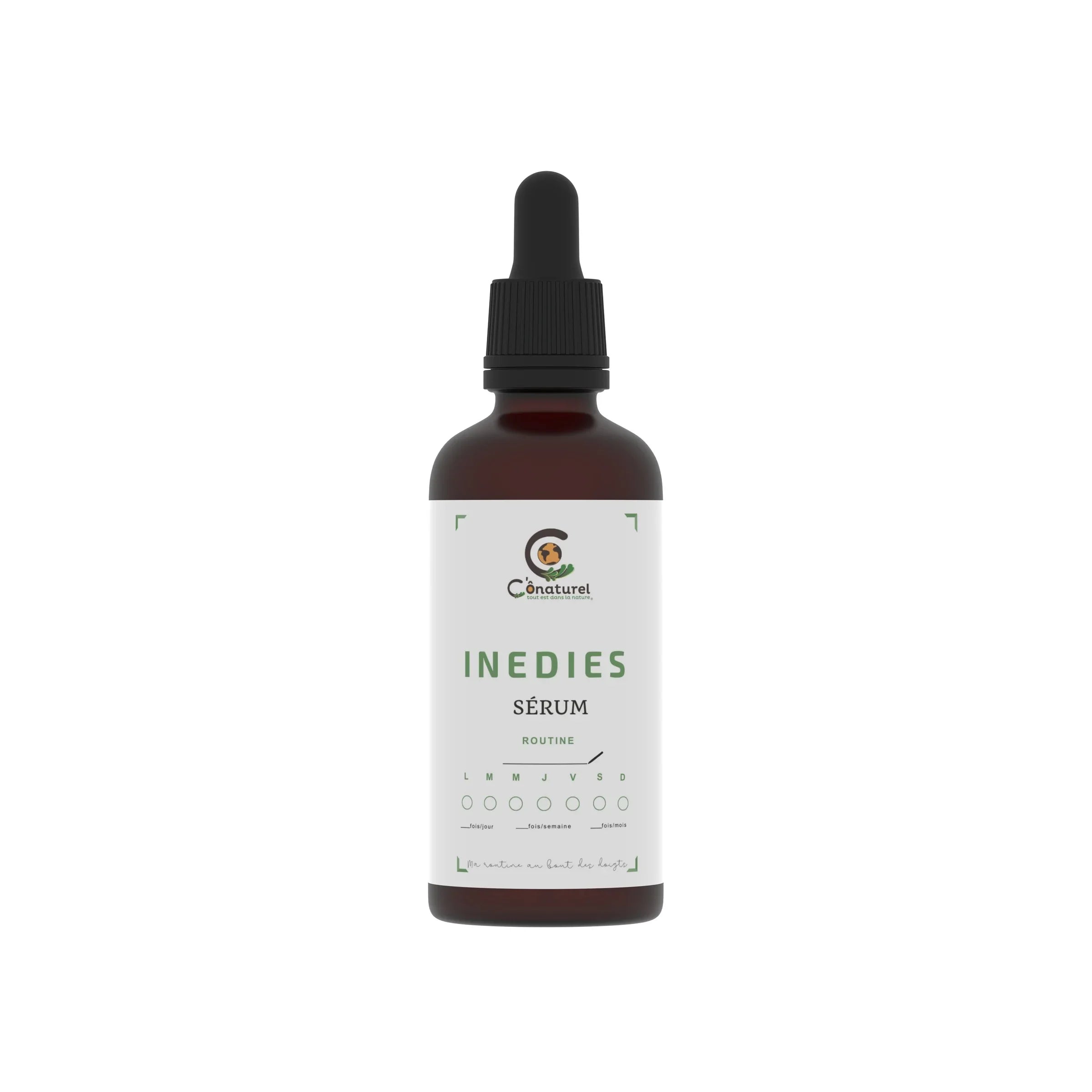 Sérum INEDIES Conaturel pour stimuler la pousse des cheveux enrichi en huile de ricin, moutarde, neem et vitamine E