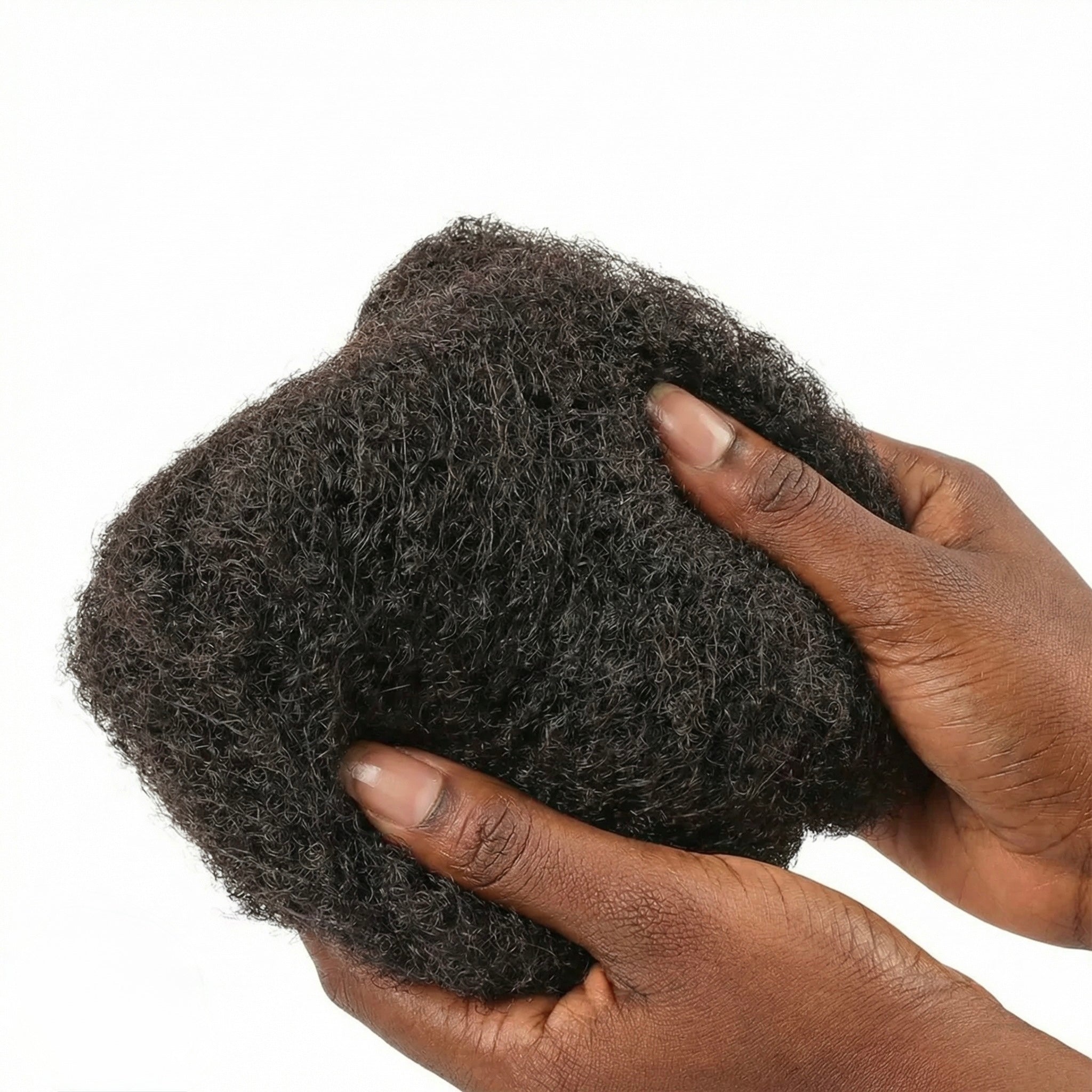 Zoom texture afro kinky naturelle Conaturel – fibre crépue dense 100% naturelle certifiée