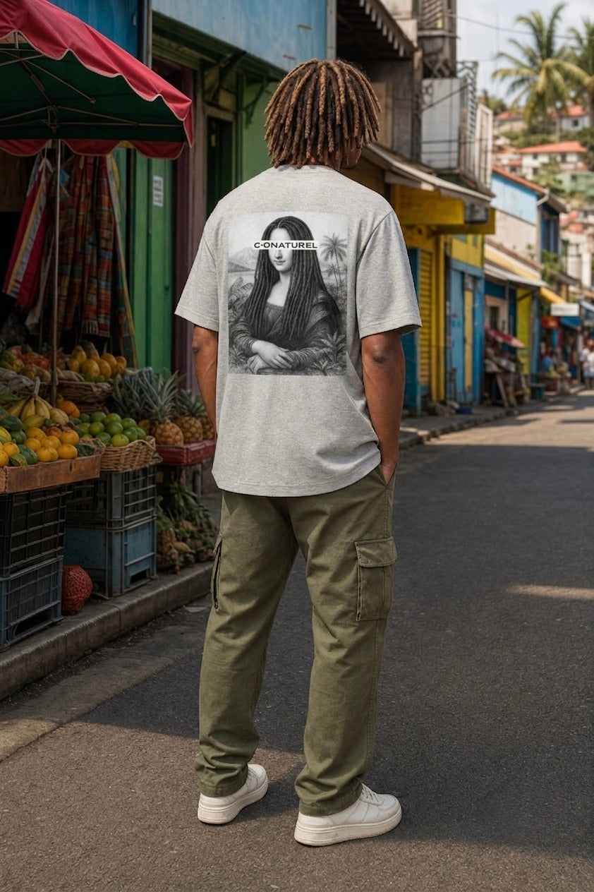 Man "Jo" portrait back French Navy / Black / Heather Grey