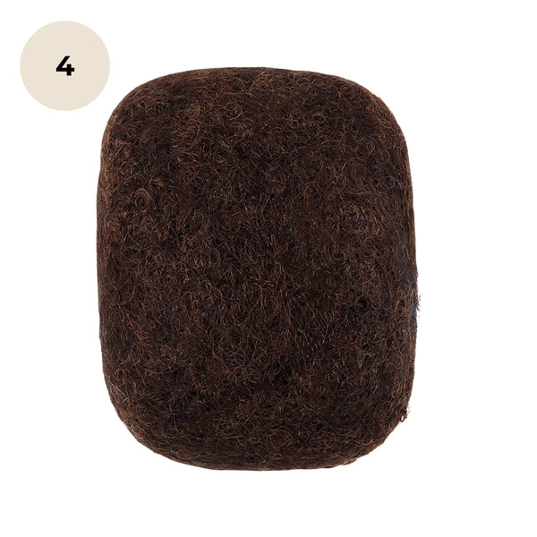 afro kinky naturelles couleur 4 brun naturel en cheveux 100% humains