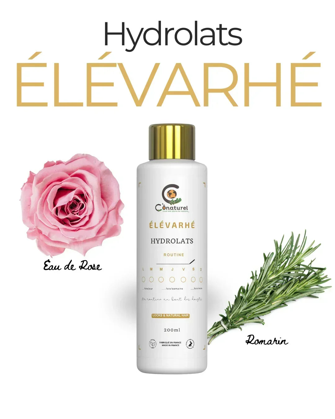 Soin hydratant cuir chevelu au romarin pour favoriser la pousse des cheveux